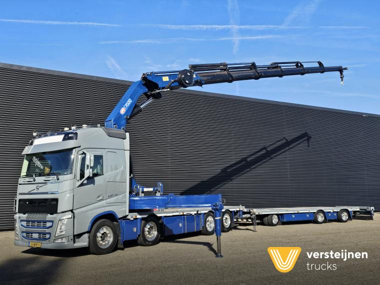 Volvo FH 500 8x2 / HMF 70 tm CRANE + JUMBO TRAILER